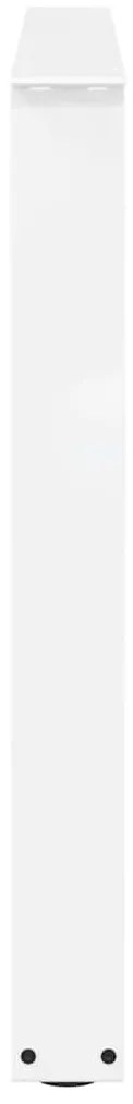 Pés para mesa de jantar em V, 3 peças, branco, 100x(72-73,3) cm, aço