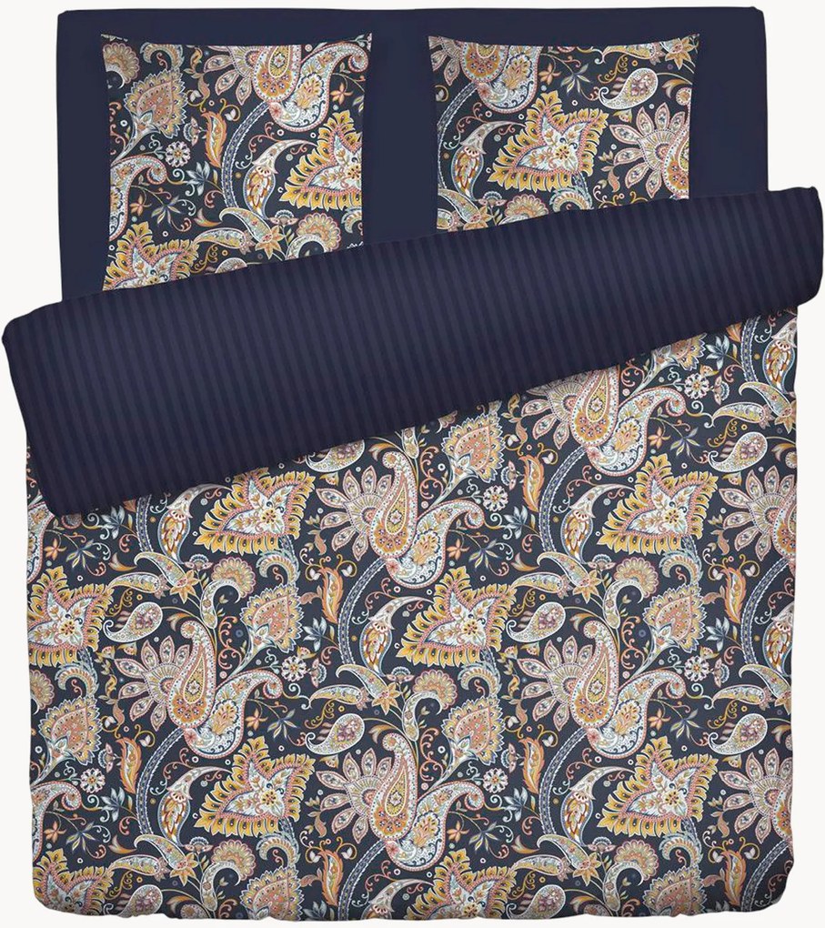 Conjunto de roupa de cama em cetim de algodão Indienne, vários tamanhos