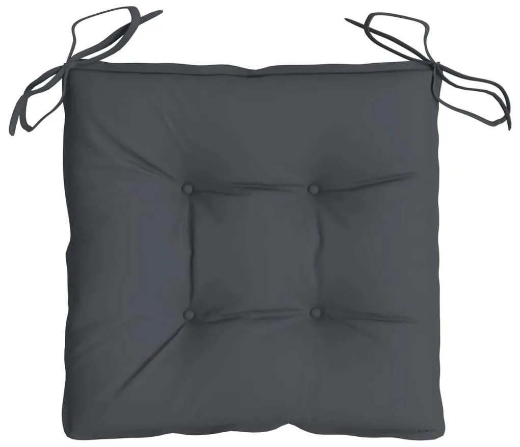 Almofadões de cadeira 4 pcs 50x50x7 cm tecido oxford antracite