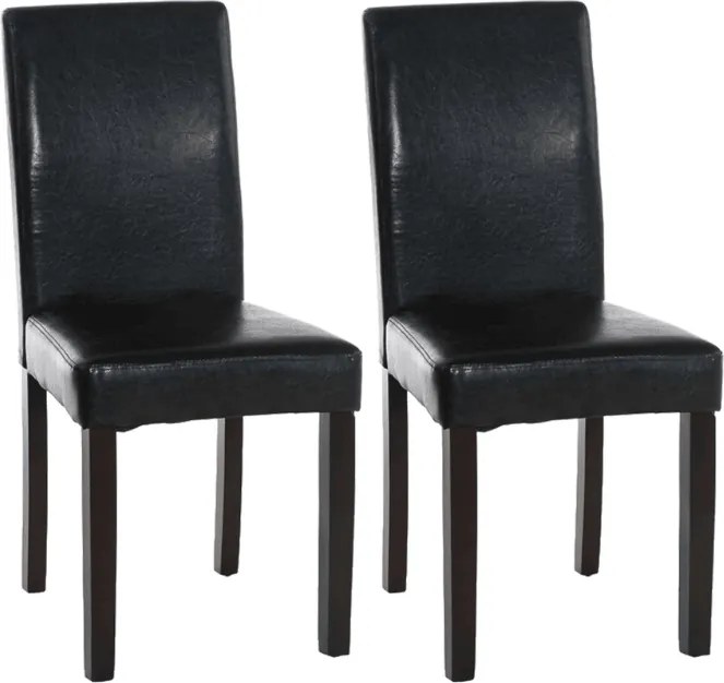 Conjunto de 2 cadeiras preto
