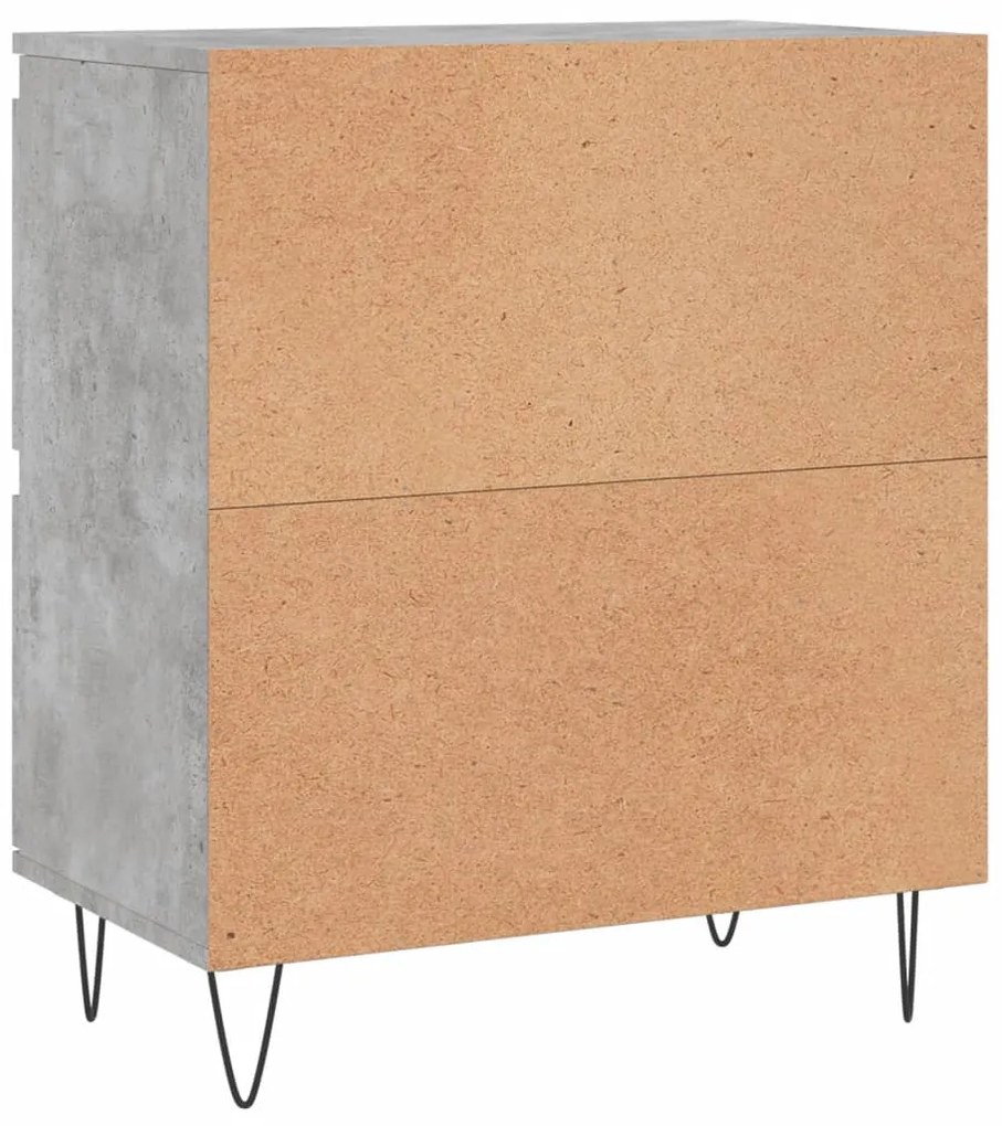 Aparadores 2 pcs derivados de madeira cinzento cimento