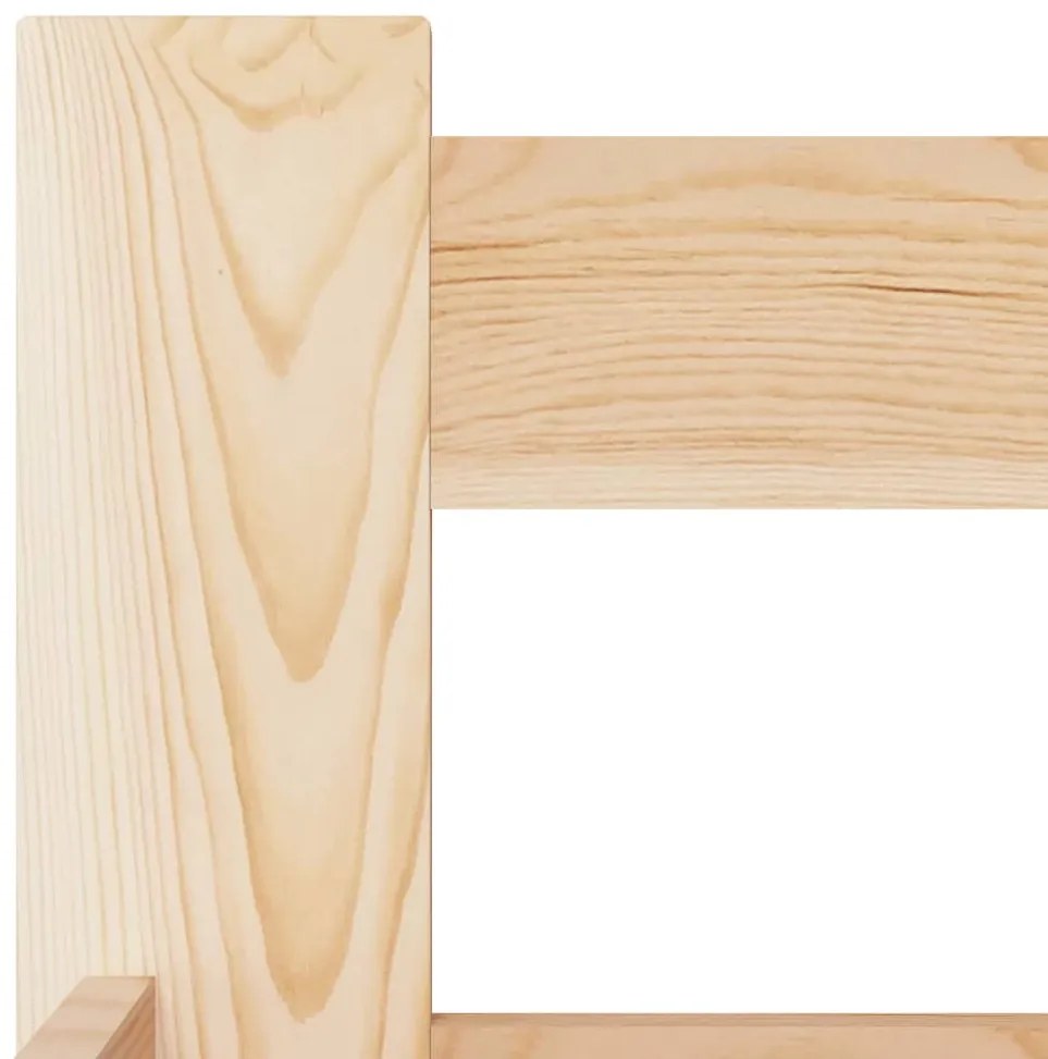 Estrutura de cama 90x200 cm pinho maciço