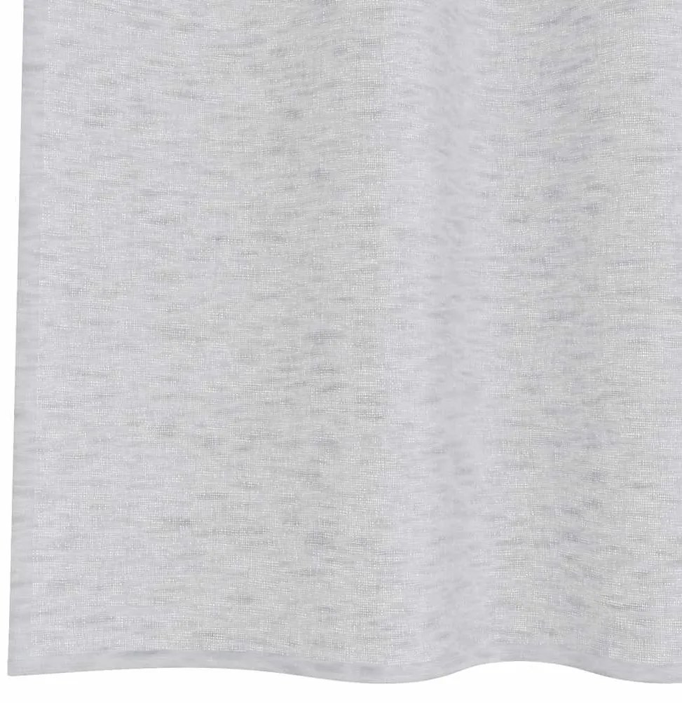 Cortinas 2 pcs Cinzento-claro 140 x 245 cm Poliéster