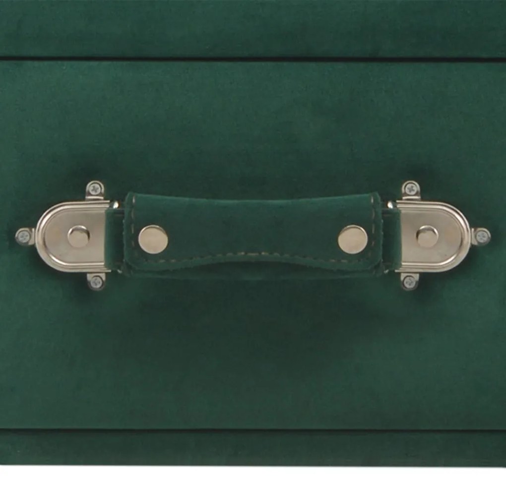 Mesa de centro 80x40x46 cm veludo verde