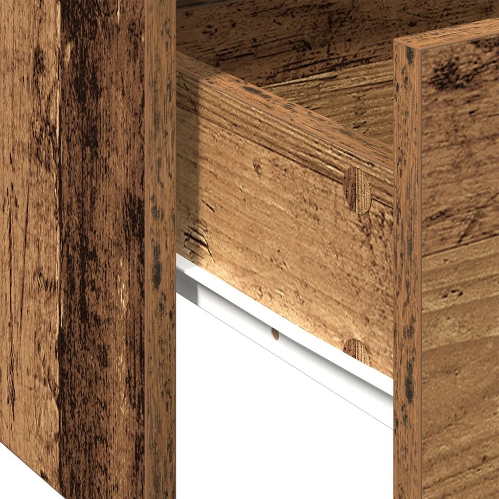 Mesa de Centro em Madeira Velha 102x55x43,5 cm em Madeira Engenharia