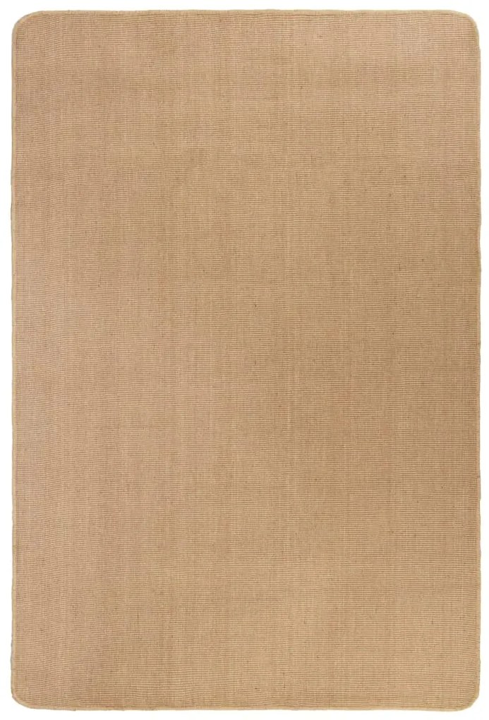 245285 vidaXL Tapete de divisão em juta com apoio de látex 120x180 cm natural