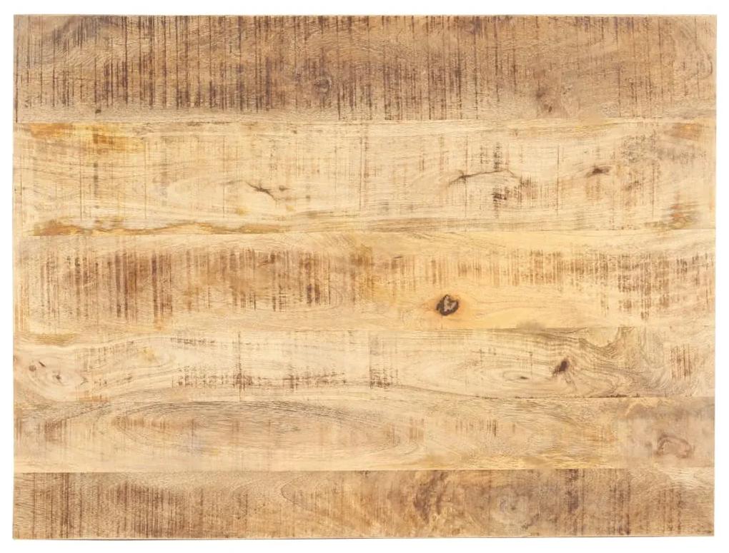 286018 vidaXL Tampo de mesa madeira de mangueira maciça 15-16 mm 90x70 cm