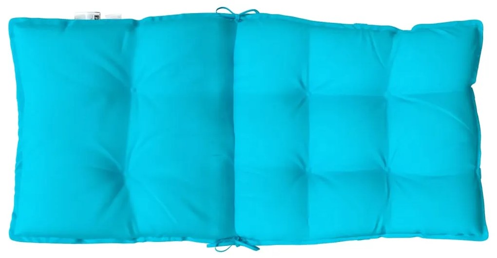 Almofadões cadeira encosto baixo 4 pcs tecido oxford turquesa