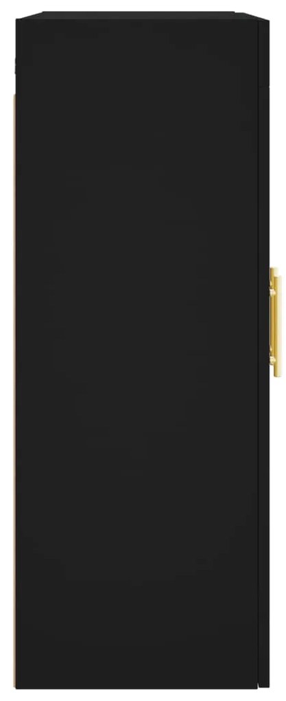 Armário de parede 69,5x34x90 cm preto