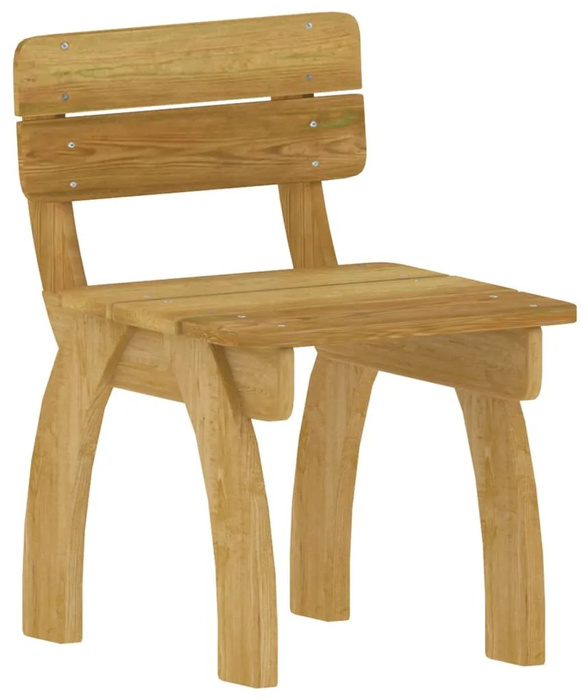 5 pcs conjunto de jantar p/ jardim pinho impregnado