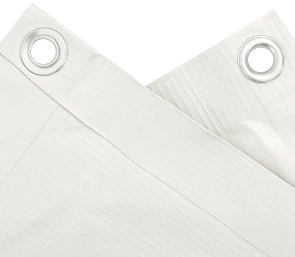 Tela de privacidade para varanda 500x90 cm PVC branco
