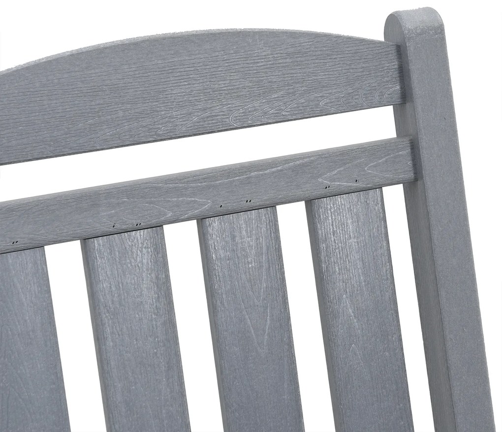 Conjunto de 3 Peças de Lounges de Jardim vidaXL Cinza Claro HDPE