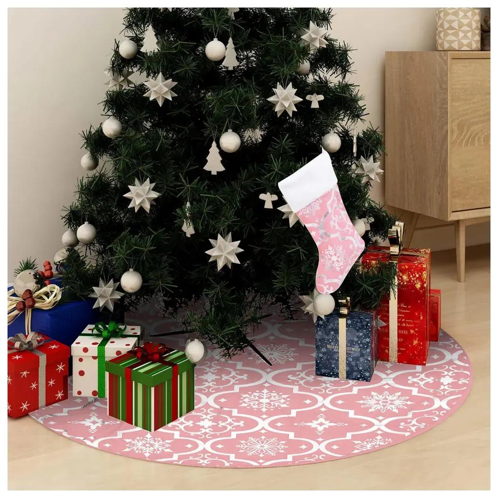 Decorações festivas VidaXL  saia de árvore de Natal 122 cm