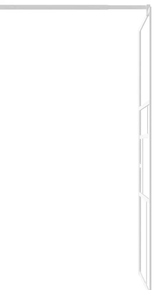 Divisória de chuveiro 90x195 cm vidro ESG branco