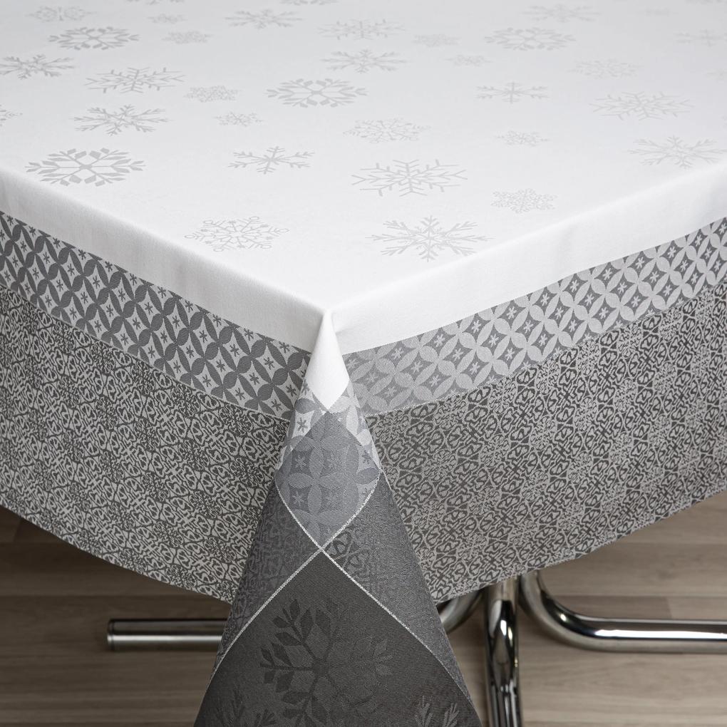 180x180 cm - Toalha de mesa Fateba - 100% algodão jacquard: Grey