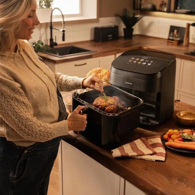 Fritadeira Airfryer com grelhador duplo Cecofry&amp;Grill Smokin' 6500