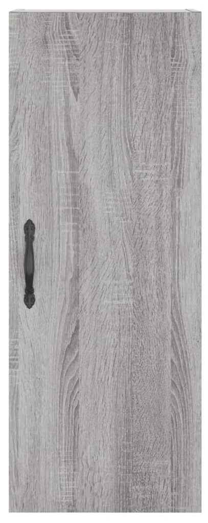 Armário de parede 34,5x34x90 cm derivados madeira cinza sonoma