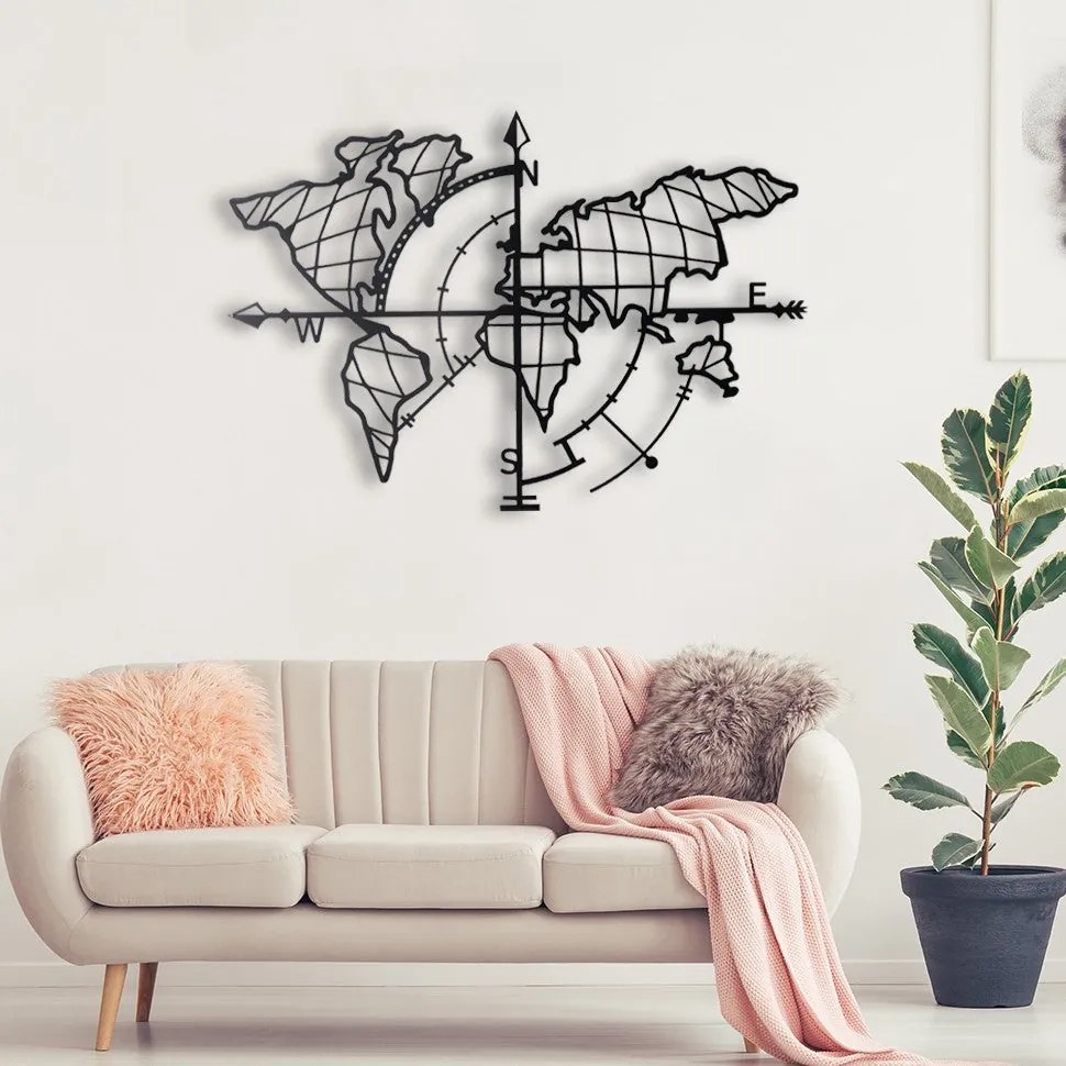 Acessório Decorativo de Parede Mt-04 – Preto – 65 x 95 cm