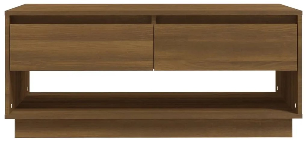 Mesa centro 102,5x55x44 cm derivados madeira carvalho castanho
