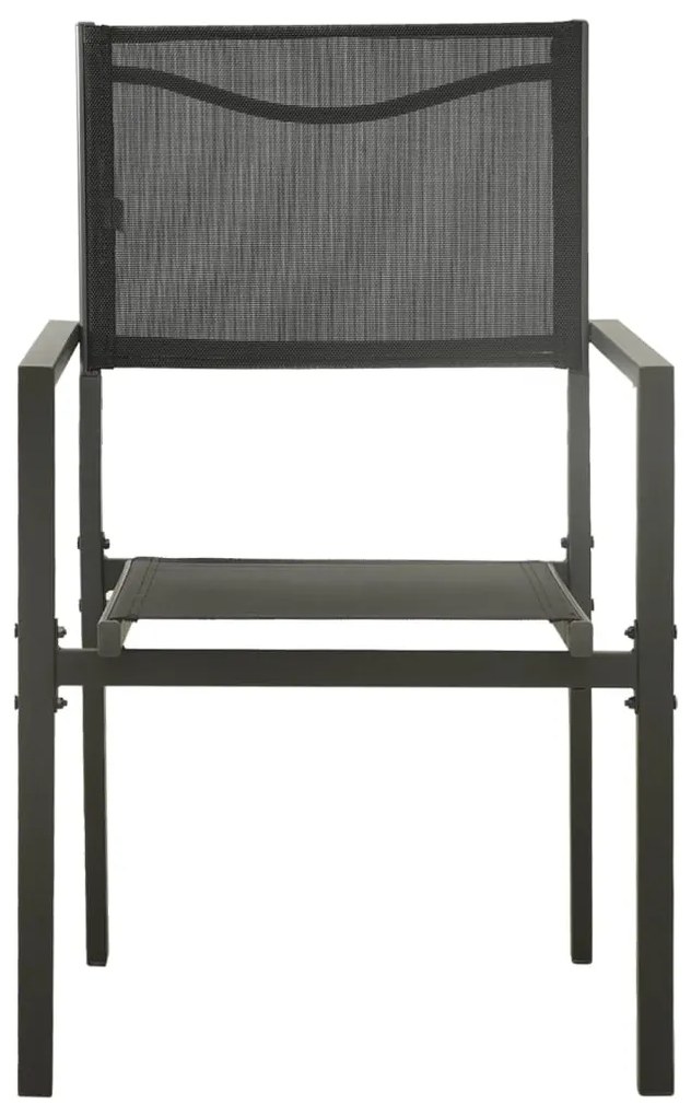 7 pcs conjunto de jantar para exterior aço