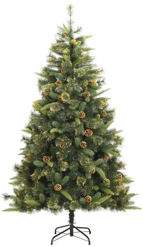 Árvore de Natal artificial articulada com pinhas 240 cm