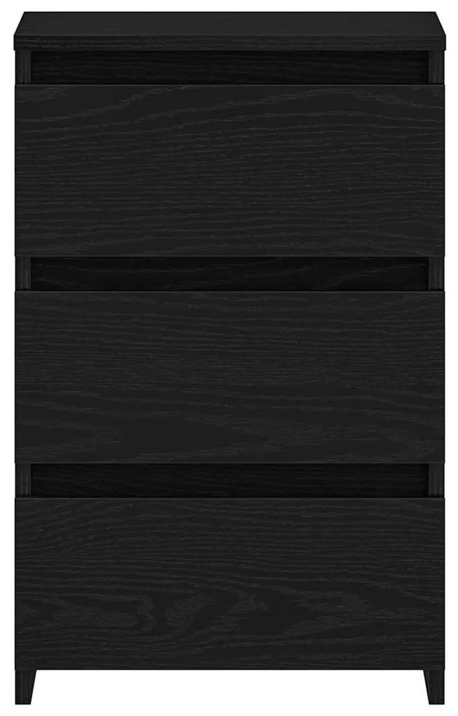Cômodas de cabeceira vidaXL 2 pcs Carvalho Preto 40x35x62,5 cm Madeira