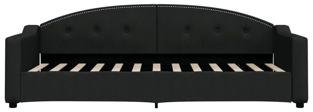 Sofá-cama 80x200 cm tecido preto