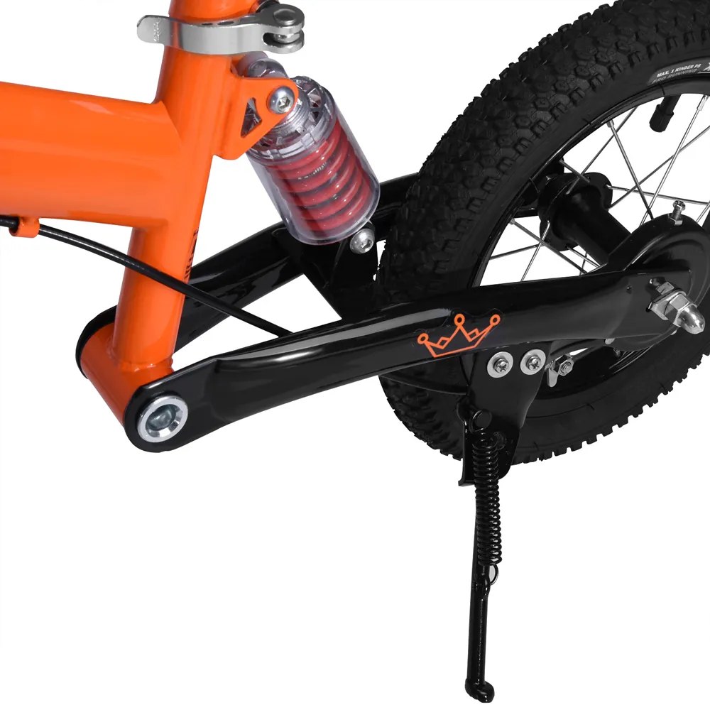 Bicicleta de equilíbrio para crianças 94 x 46 x 60 cm cor de laranja