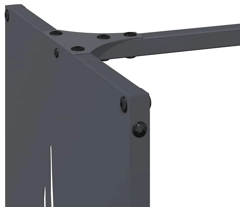 Suporte para lenha 40x30x80 cm aço laminado a frio antracite