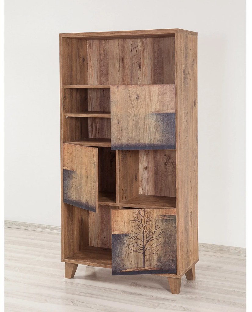 Estante Marina – Pinho Atlântico – 80x155x36 cm