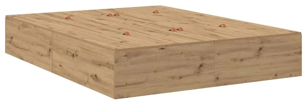 Cama com armazenamento em Carvalho Artisan 140x190 cm