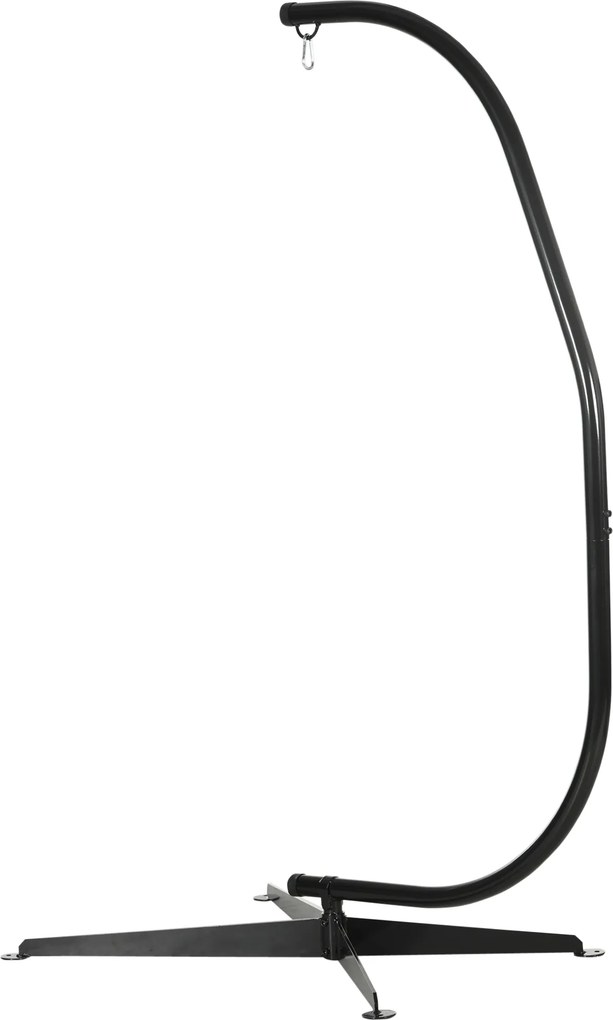 Suporte para cadeira suspensa, suporte para cadeira suspensa (CADEIRA NÃO INCLUIDA) com base em X e mola em forma de laço, capacidade de carga de 120
