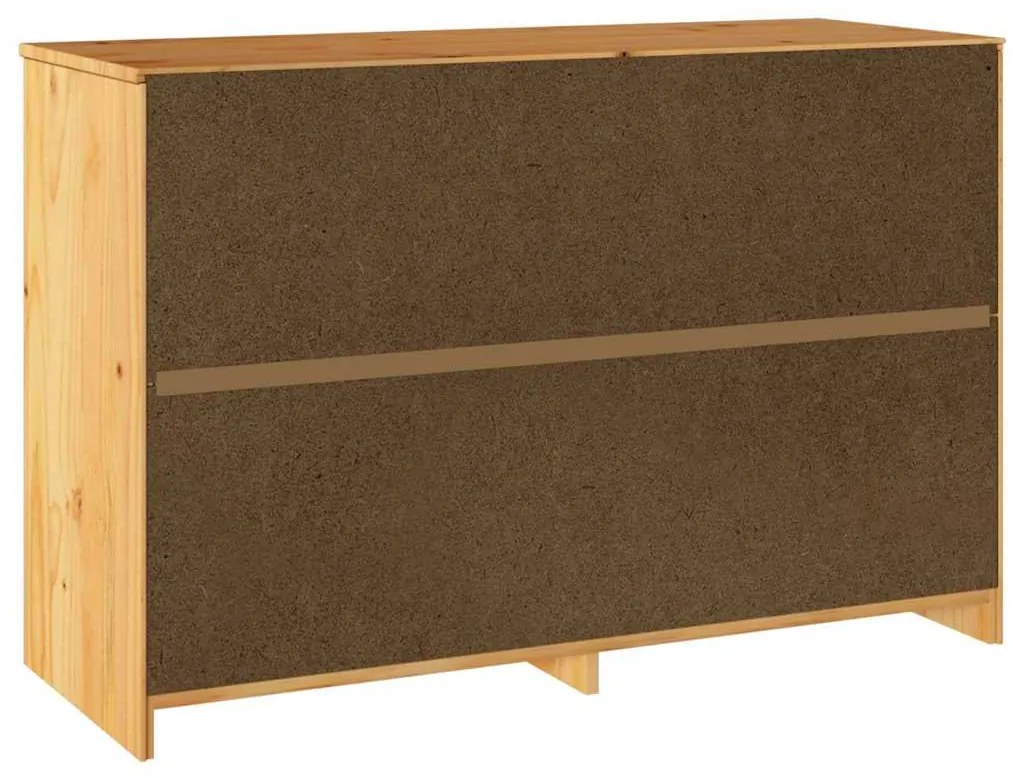 Cômoda vidaXL "DRAMMEN" 111x43x73,5 cm Madeira Sólida Pinheiro
