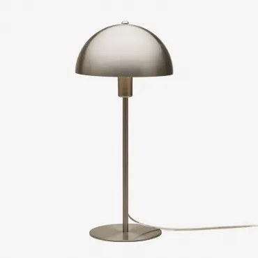 Candeeiro De Mesa Alnair Cinza Cromado - Sklum