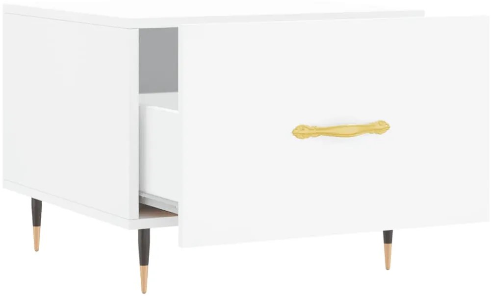 Mesa de centro 50x50x40 cm derivados de madeira branco