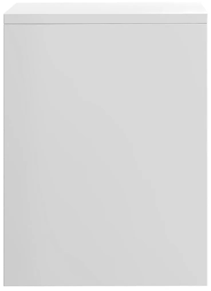 Mesas de cabeceira 2 pcs derivados de madeira branco brilhante