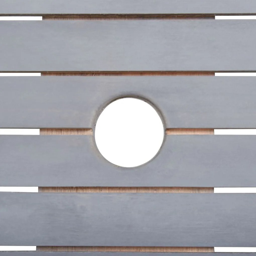9 pcs conjunto de jantar jardim madeira acácia maciça cinzento