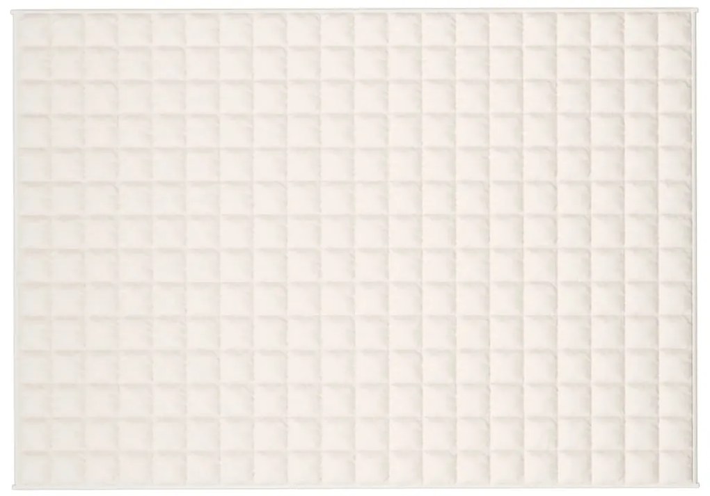 Manta pesada 10 kg 138x200 cm tecido creme-claro
