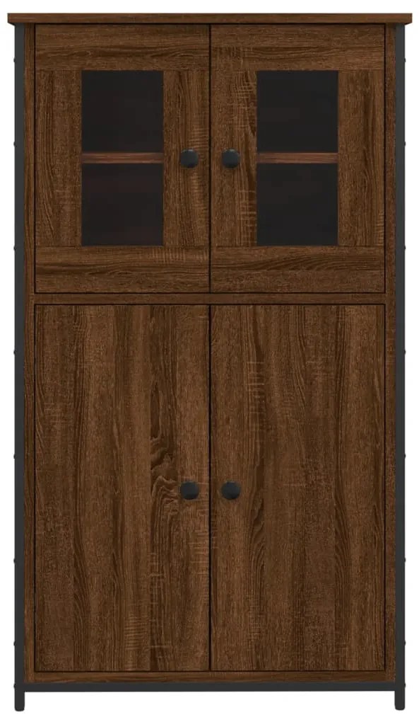 Aparador alto 62x32x106,5cm derivados madeira carvalho castanho