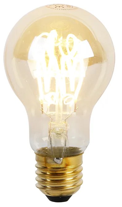 Lâmpada espiral LED regulável E27 A60 goldline 4W 270 lm 2200K