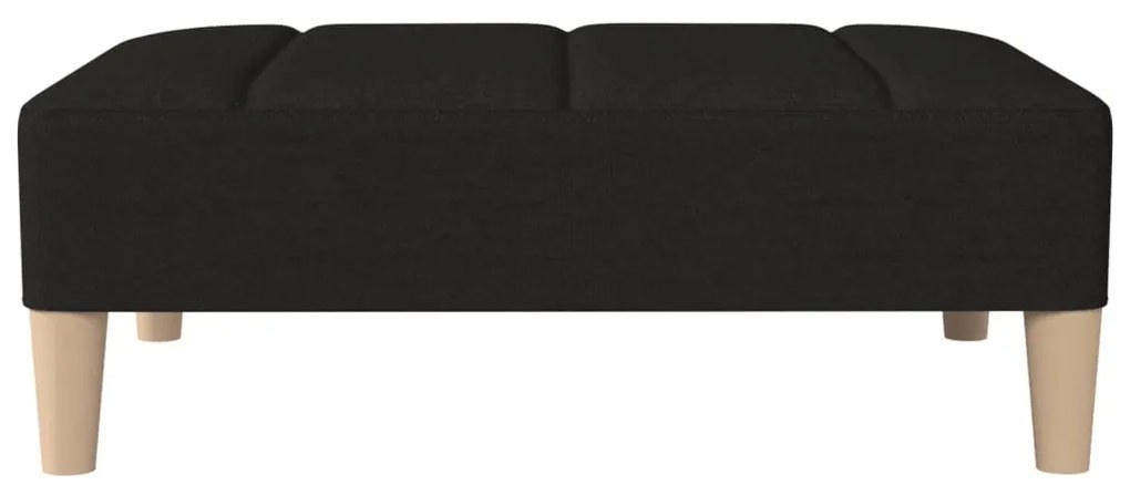 Apoio de pés 78x56x32 cm tecido preto