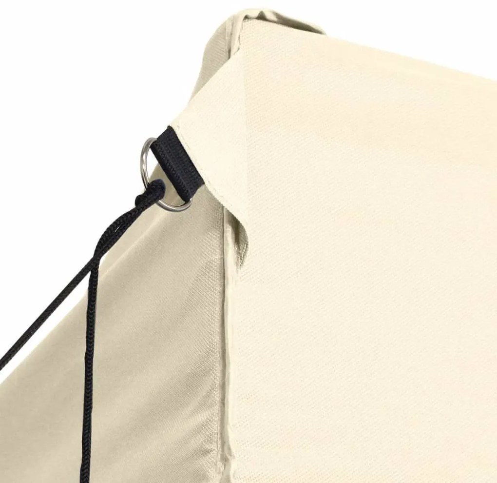 Tenda dobrável com 3 paredes 3x4,5 m creme