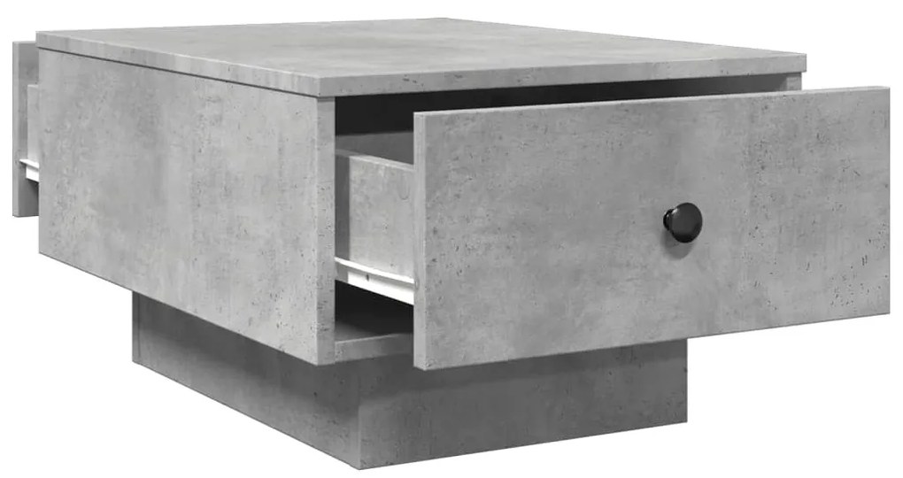 Mesa de centro 60x45x31 cm derivados de madeira cinza cimento