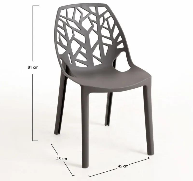 Cadeira Hissar Polipropileno - Cinza