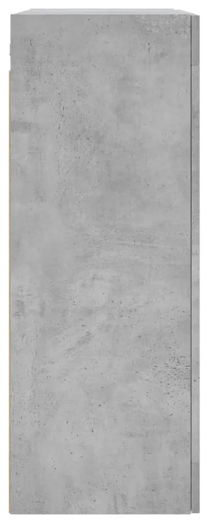 Armário de parede 69,5x34x90 cm cinzento cimento