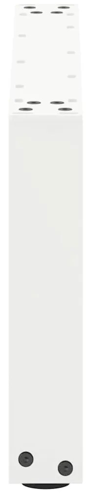 Pés para mesa de centro em formato de U, 2 peças, branco, 70x(30-31) c