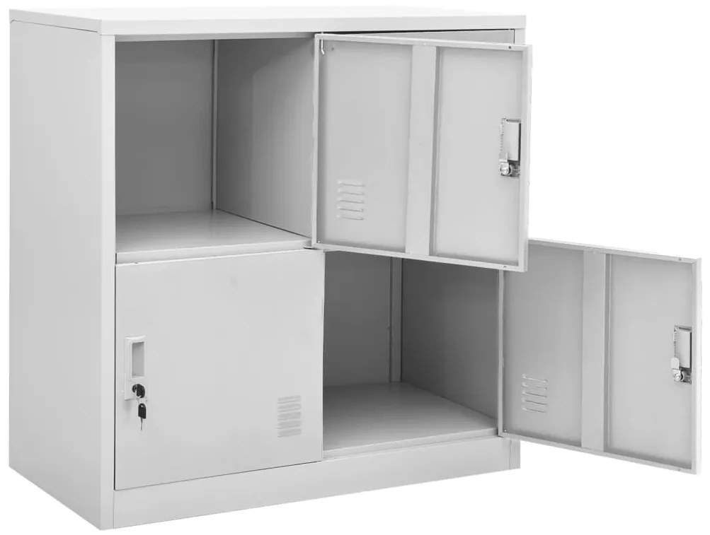 Cacifo 90x45x92,5 cm aço cinzento-claro