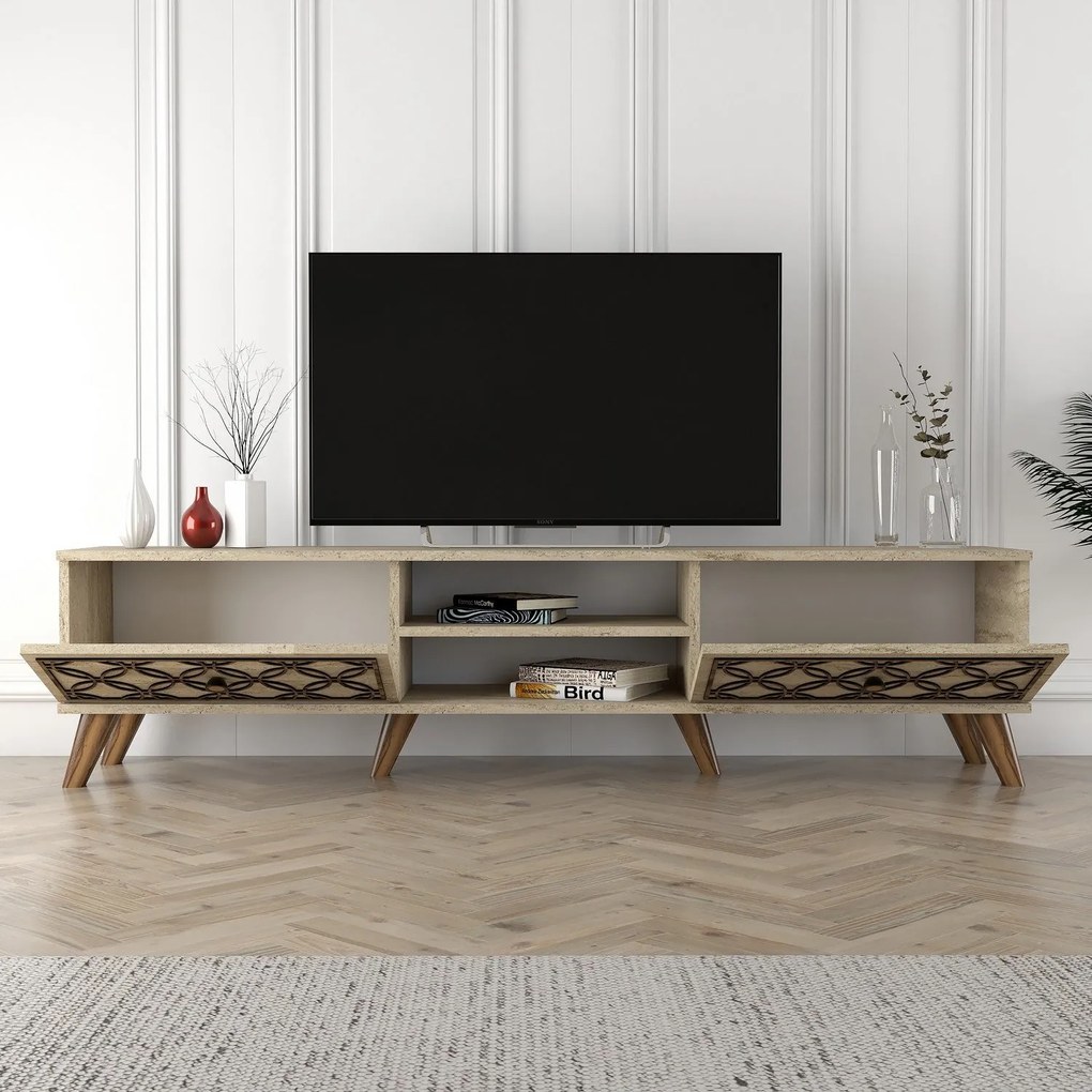 Móvel TV Class – Travertine – 180 cm x 44 cm x 37 cm
