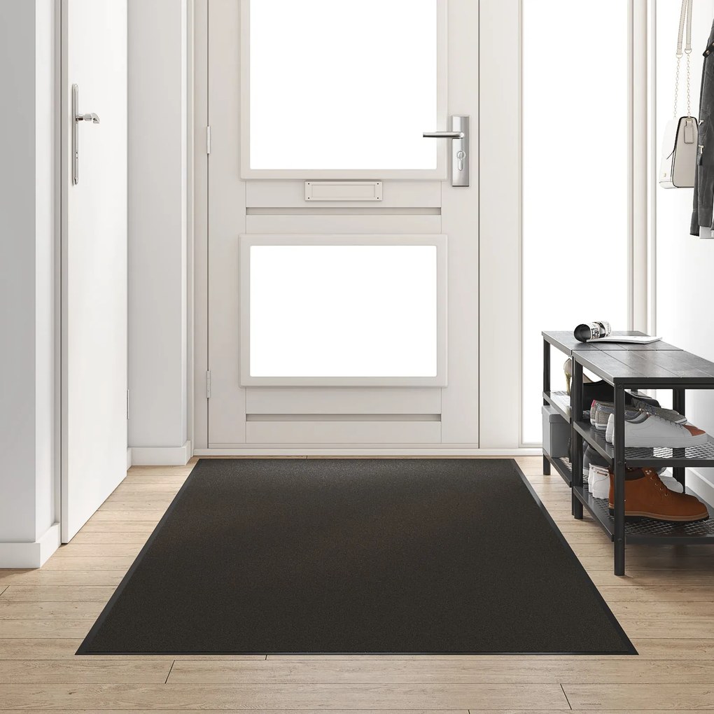 Tapete Retangular vidaXL Preto 120x300 cm