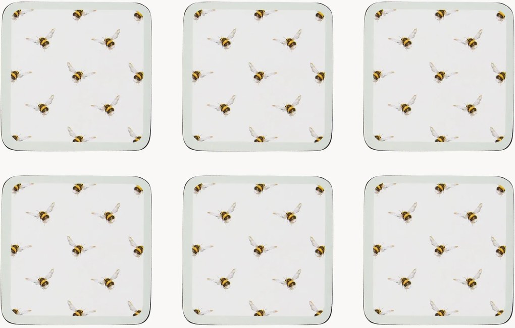 Bases para copos Bee, conjunto de 6